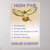 Hohe Fünf Poster (Vorne)