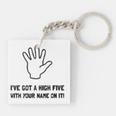 Hohe fünf schlüsselanhänger (Rückseite)