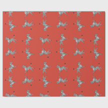 Hohe fünf Zebras im Rot