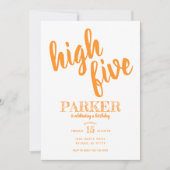 Hohe fünfte Geburtstagsfeier Einladung (Vorderseite)