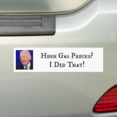 Hohe Gaspreise? Biden hat das getan! Autoaufkleber (Auf Auto)