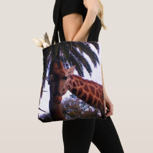 Hohe Giraffen-Geschichten unter der Palme, Tasche