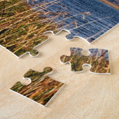 Hohe Gras- und schneebedeckte Bergpuzzle Puzzle (Seite)