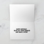 HÖHE HEELS & HANDCUFFS DIRTY BIRTHDAY CARD KARTE (Innenseite)