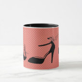 Hohe Heels-Mode-Stylist-Designer-Muster Tasse (Zentrum)