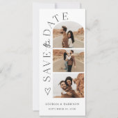 Hohe Kalender-Save-the-Date-Foto-Karte Save The Date (Vorderseite)