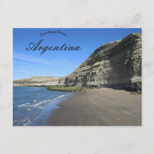 Hohe Klippen in Argentinien Postkarte