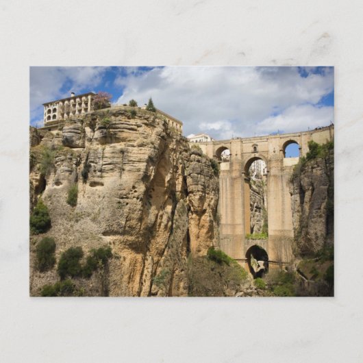 Hohe Klippen von Ronda in Spanien Postkarte (Vorderseite)