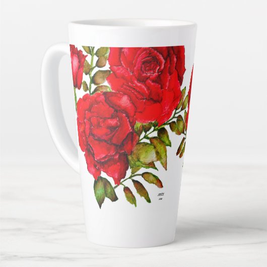 Hohe Latte Tasse (Linke Ecke)