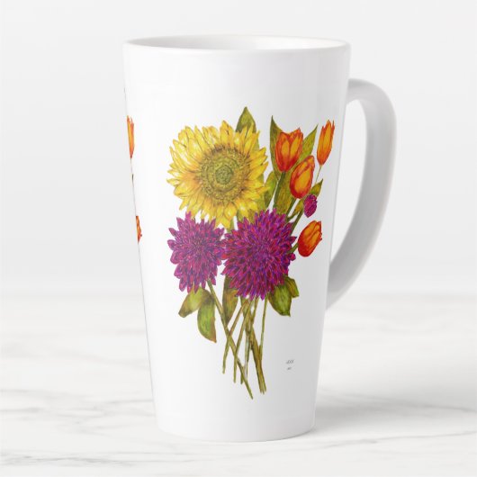 Hohe Latte Tasse (Rechte Ecke)