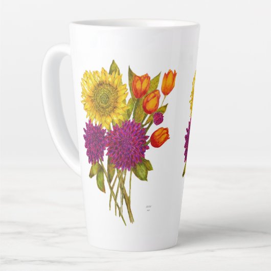 Hohe Latte Tasse (Linke Ecke)