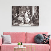 Hohe Lebensdauer unter Treppen Leinwanddruck (Insitu (Wohnzimmer))