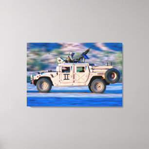 HOHE MOBILITÄT - MULTIPURPOSE MIT FAHRZEUG 24x36 Leinwanddruck