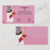 Hohe Mode-Butike-Geschäfts-Karte doppelseitig Visitenkarte (Vorne/Hinten)