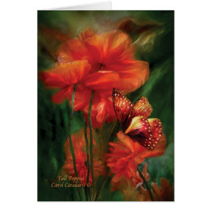 Hohe Mohnblumen ArtCard
