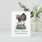 Hohe Morchel-Standards Postkarte (Stehend Vorderseite)