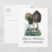 Hohe Morchel-Standards Postkarte (Vorne/Hinten)