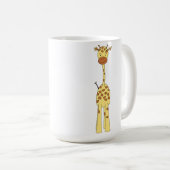 Hohe niedliche Giraffe. Cartoon-Tier Kaffeetasse (VorderseiteRechts)