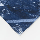 Hohe Palmen, klarer blauer Himmel. Fleecedecke (Ecke)