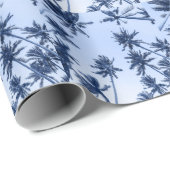 Hohe Palmen, klarer blauer Himmel. Geschenkpapier (Rolleneckpunkt)