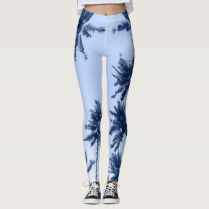 Hohe Palmen, klarer blauer Himmel. Leggings