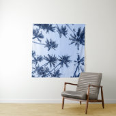 Hohe Palmen, klarer blauer Himmel. Wandteppich (Beispiel (Horizontal))