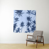 Hohe Palmen, klarer blauer Himmel. Wandteppich (Beispiel)