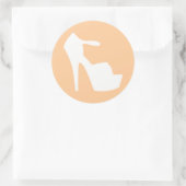 HÖHE - PUMP IT UP PEACHES RUNDER AUFKLEBER (Tasche)