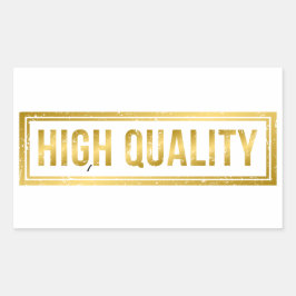 Hohe Qualität Rechteckiger Aufkleber