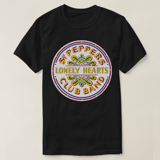 [HOHE QUALITÄT] Sgt Pepper Logo-Aufkleber T-Shirt (Design vorne)