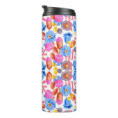 Hohe Reisebecher mit einem lebendigen Blumenmuster Thermosbecher (Nach rechts gedreht)