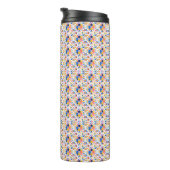 Hohe Reisebecher mit einem lebendigen, geometrisch Thermosbecher (Nach rechts gedreht)