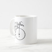 Hohe Rollen-lustiger Vintager Art-Entwurf Kaffeetasse (Vorderseite Links)