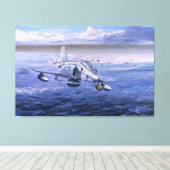 Hohe Rollen über Kuwait von Rick Herter Print Leinwanddruck (Insitu (Holzboden))