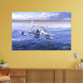 Hohe Rollen über Kuwait von Rick Herter Print Leinwanddruck (Insitu (Wohnzimmer))