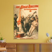 Hohe RollerDunking-Frau in Bierposter Leinwanddruck (Insitu (Wohnzimmer))