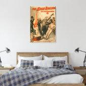 Hohe RollerDunking-Frau in Bierposter Leinwanddruck (Insitu (Schlafzimmer))