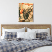 Hohe RollerDunking-Frau in Bierposter Leinwanddruck (Insitu (Schlafzimmer))