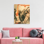 Hohe RollerDunking-Frau in Bierposter Leinwanddruck (Insitu (Wohnzimmer))