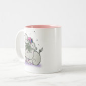 Hohe Sau-ciety Tasse - Rosa (Vorderseite Links)