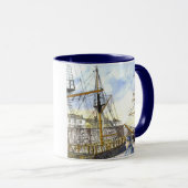"Hohe Schiffe bewunderte" Tasse (VorderseiteRechts)