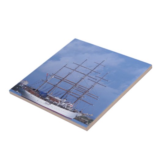 Hohe Schiffs-Seewolke Fliese (Seite)