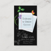 Hohe Schullehrer-Visitenkarte - gezeichnetes Visitenkarte (Rückseite)