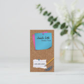 Hohe Schullehrer-Visitenkarte - Post-Itanmerkung Visitenkarte (Stehend Vorderseite)