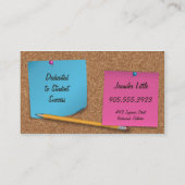 Hohe Schullehrer-Visitenkarte - Post-Itanmerkung Visitenkarte (Rückseite)