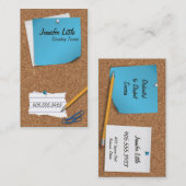 Hohe Schullehrer-Visitenkarte - Post-Itanmerkung Visitenkarte (Vorne/Hinten)