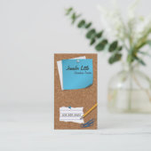 Hohe Schullehrer-Visitenkarte - Post-Itanmerkung Visitenkarte (Stehend Vorderseite)