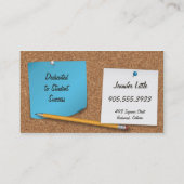 Hohe Schullehrer-Visitenkarte - Post-Itanmerkung Visitenkarte (Rückseite)