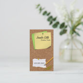 Hohe Schullehrer-Visitenkarte - Post-Itanmerkung Visitenkarte (Stehend Vorderseite)