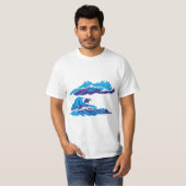 Hohe See und Wellen T-Shirt (Vorne ganz)